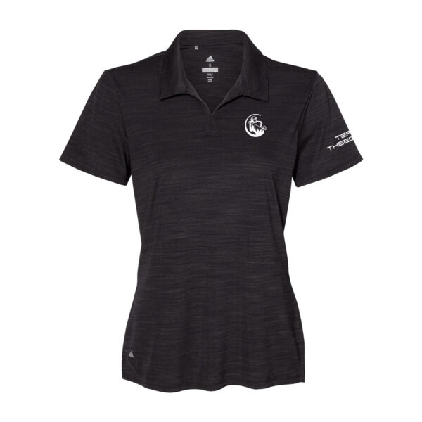 TEAM THEEGALA - PREMIUM ADIDAS WOMEN'S POLO - BLACK MELANGE - $AMGT46$ Thumbnail