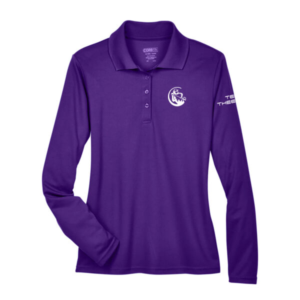 TEAM THEEGALA - WOMEN'S LONG SLEEVE POLO - $AMGT46$ Thumbnail